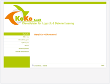Tablet Screenshot of koko-logistik.de